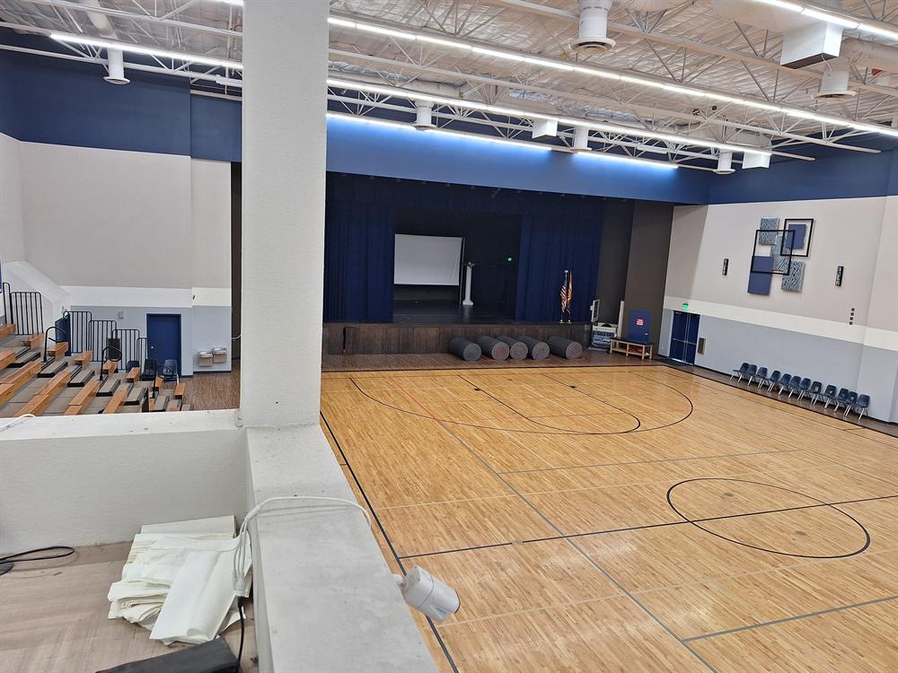 NBBL Showcase Gym in Gilbert, Arizona — stage and event space